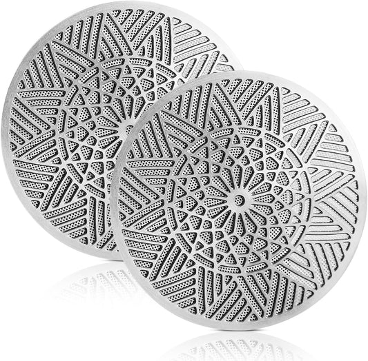 58.5 mm Puck Screen - Metal Espresso Puck Screen Reusable Coffee Filter for Espresso Portafilter Filter Basket 58.5mm Thickness (2pack, 58.5mm)