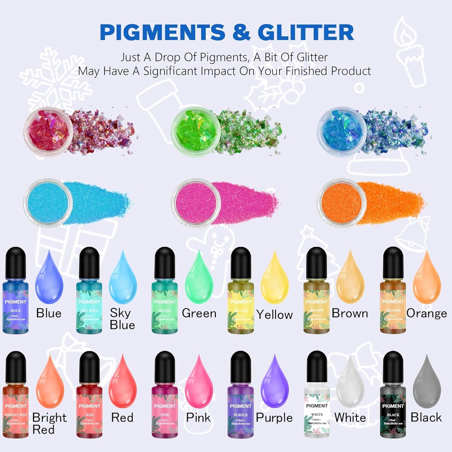 IGaiety Resin Coaster Molds Silicone Kit Cutting Serving Board Mold 82 Pcs Geode Tray Molds with Pigments for Starter Beginners Bundle Epoxy Resin Coasters Casting Kit Cup Mats Home Decoration Set