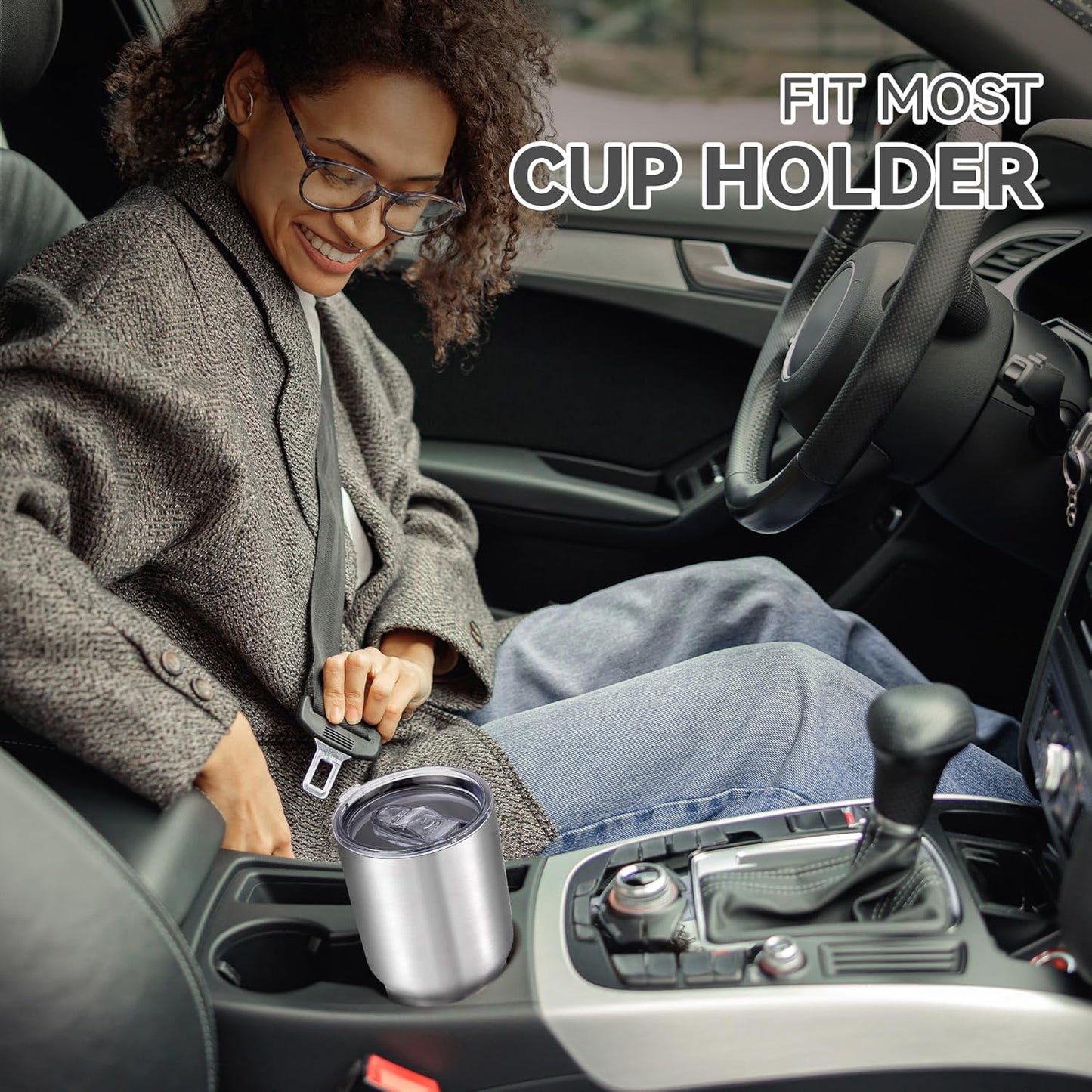 30 oz Tumbler with Lid Stainless Steel Tumblers Bulk Vacuum Insulated Cup Reusable Powder Coated Travel Mug Double Wall Leak Proof Cups Keep Cold Drinks for 12 Hours Stainless, Set of 12