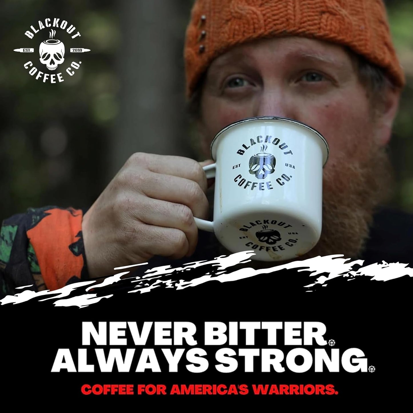 Blackout Coffee Hazelnut Creme Flavored - Freshly Roasted in the USA - 12 oz Ground Coffee Pouch