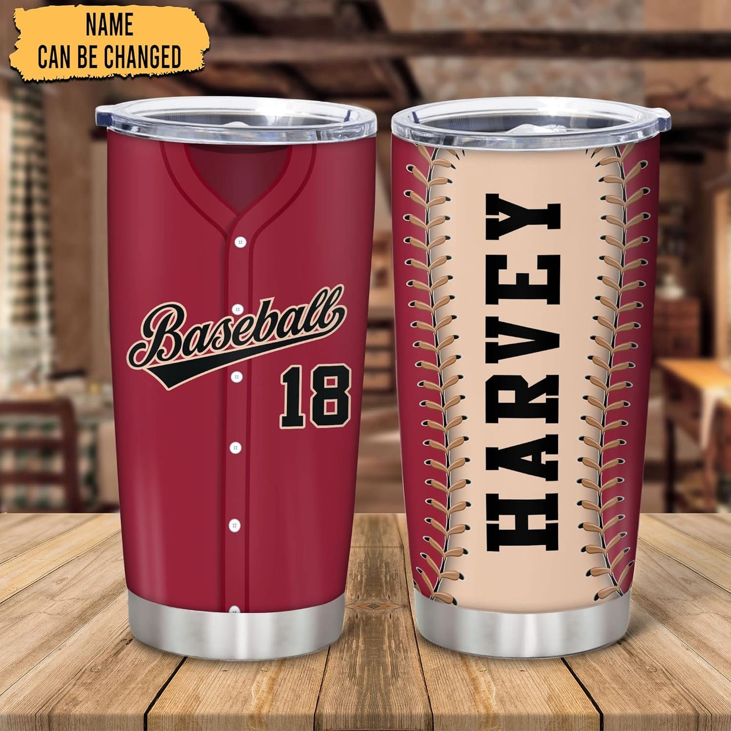 Hyturtle Personalized Baseball Tumbler Baseball Players Design Stainless Steel Double Walled Vacuum Insulated Tumblers 20oz30oz Coffee Travel Mug Cup Christmas Gift For Men Boys Friends Dad Sports Fan