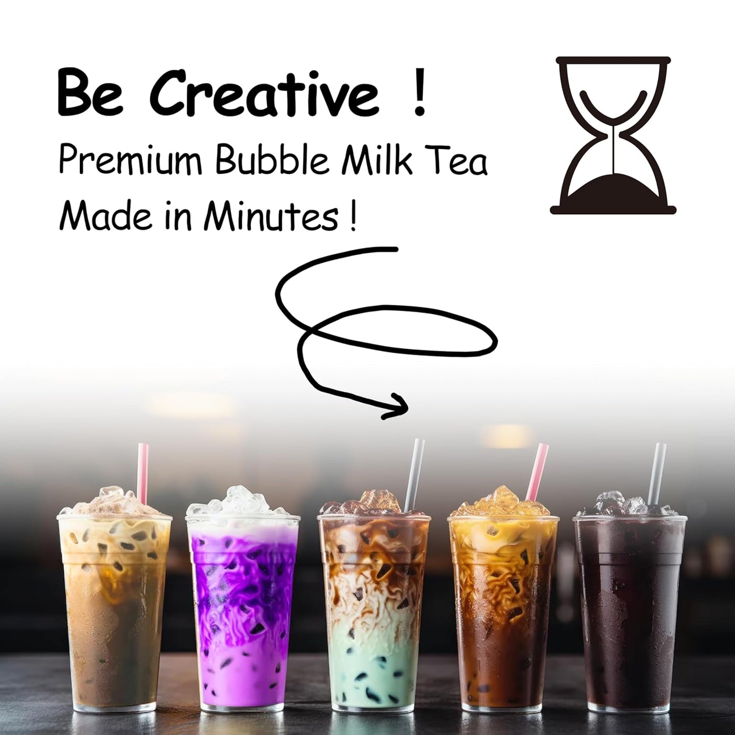 Boba Moo Premium Boba Tea Kit With Classic Milk Tea Flavor - Only 10,000 Kits Yearly, Small Batch Bubble Tea Kit With Exceptional Taste & Chewiness, Vegan, Lactose-Free, 6 Servings