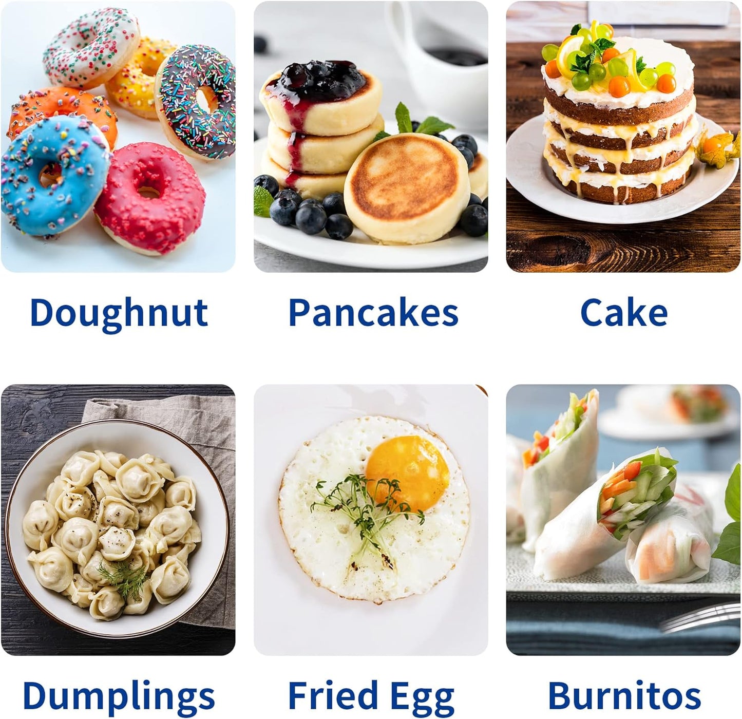 M JNGMEI 6 Pieces Stainless Steel Cookie Cutter Set 2'', 3'',3.5'', 4'',5''and6'' Biscuit Plain Edge Round Cutters large Sizes Shape Molds Ranging from 2-6 Inches GIFT PACKAGE