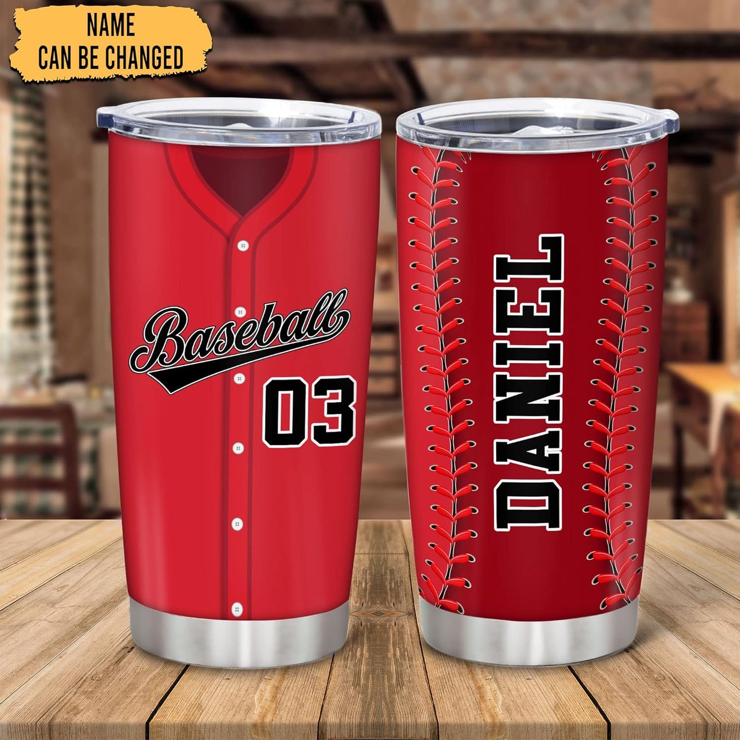 Hyturtle Personalized Baseball Tumbler Baseball Players Design Stainless Steel Double Walled Vacuum Insulated Tumblers 20oz30oz Coffee Travel Mug Cup Christmas Gift For Men Boys Friends Dad Sports Fan
