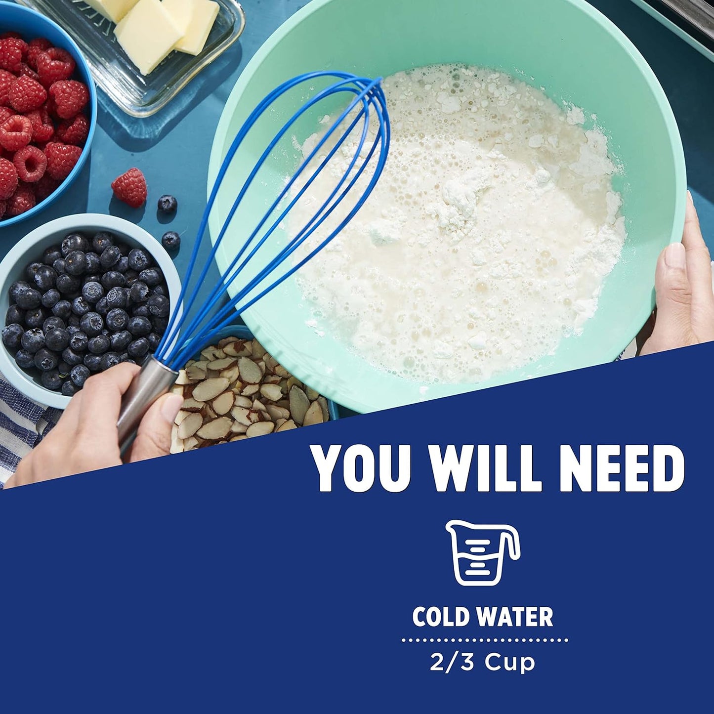 Krusteaz Light & Fluffy Complete Pancake Mix, Blueberry 25.2 Ounce (Pack of 2)