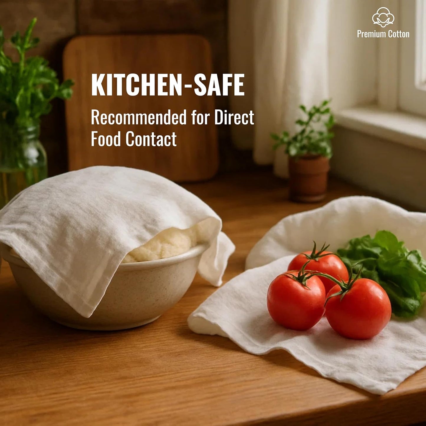 Dish Cloths Cotton - Kitchen Wash Cloth, Shop Towels Absorbent and Lint Free Flour Sack, Dishcloths for Kitchen Washing Dishes, Thick Absorbent Quick Dry Dish Rags, 24 Pack 13"x13" White