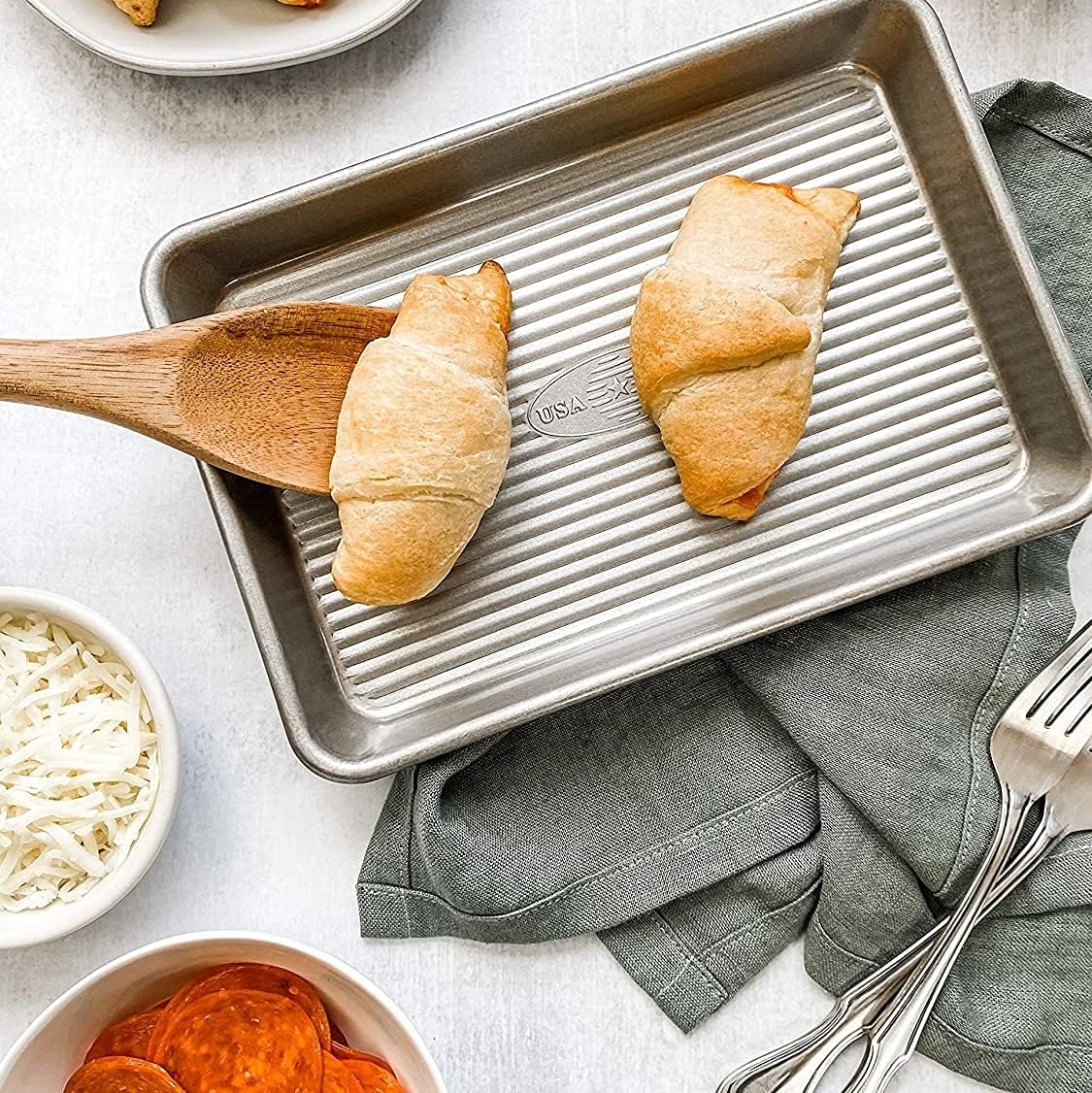 USA Pan Bakeware Mini Sheet Pan, Warp Resistant Nonstick Baking Pan, Aluminized Steel