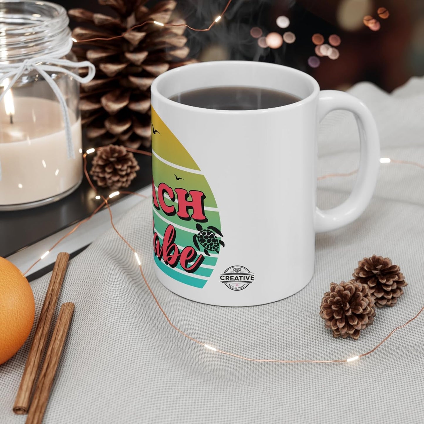 11 OZ Novelty Coffee Mugs - Christmas Gift (Beach Babe Theme)