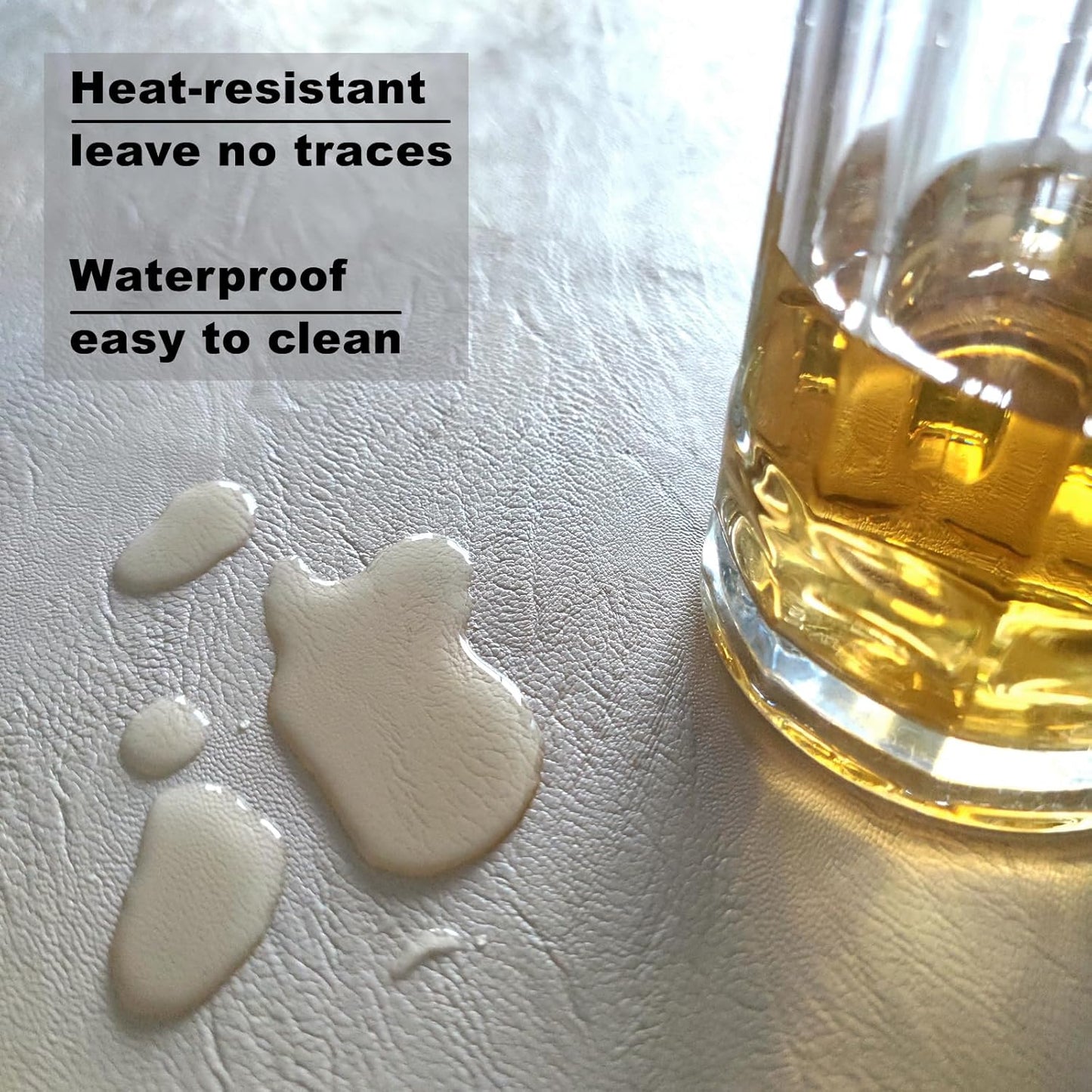 30 * 30 inches high-end Light Luxury Leather Round Oversized Service Tray, Ottoman Tray，Coffee Tray, Food Tray, Family Dinner, Out-of-House Picnic, Party Essential Tray (30 inch Beige)