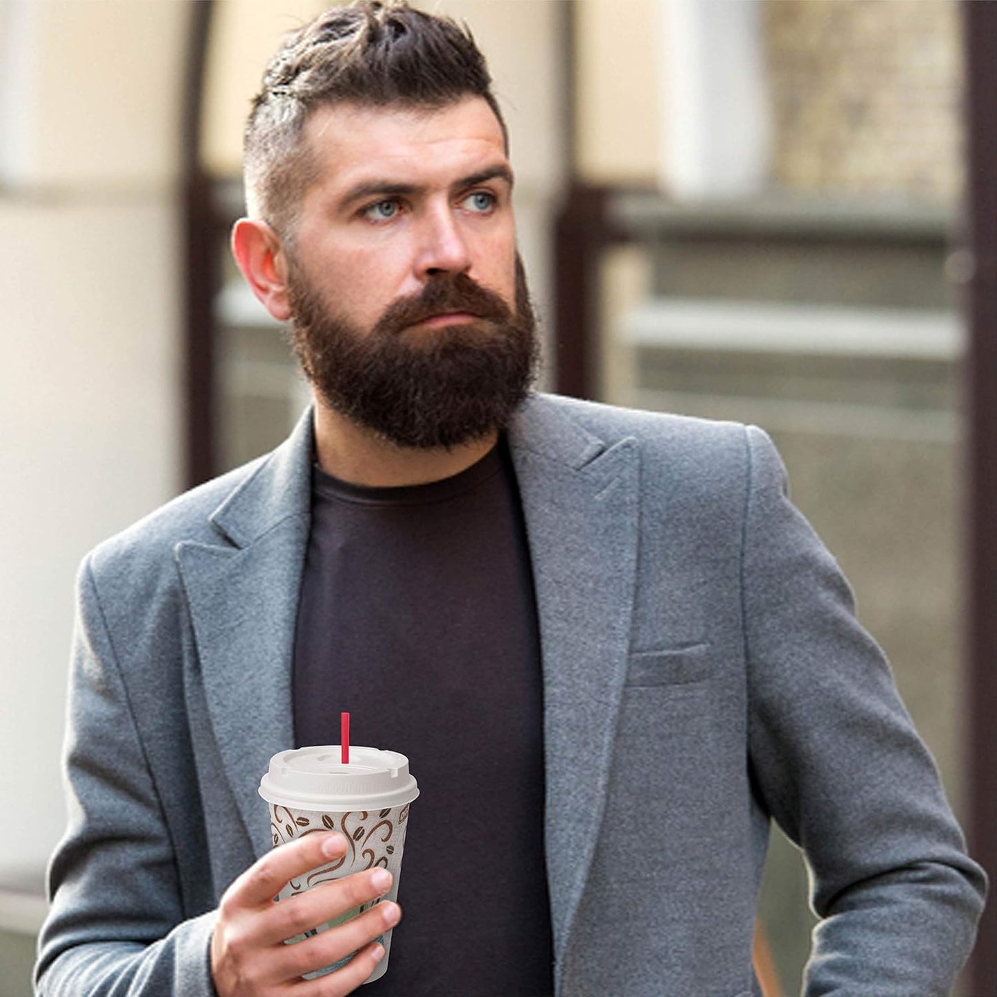 Crystalware Plastic Sip Stirrers, Cocktail and Coffee Stirrers, 5 Inch 1000/box, Red