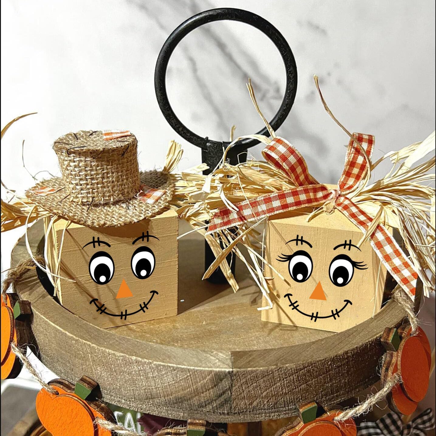 3inch Fall Stencils for Painting on Wood 56pcs Pumpkin Stencil Autumn Leaf Turkey Scarecrow Gnome Draw Templates for Wood Signs DIY Crafts Canvas Tier Tray Decor