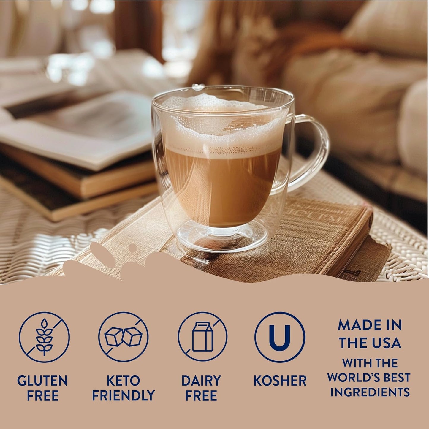 Jordan's Sugar Free Chai Syrup - 25.4oz, Gluten Free, Keto, For Coffee, Latte, Shakes