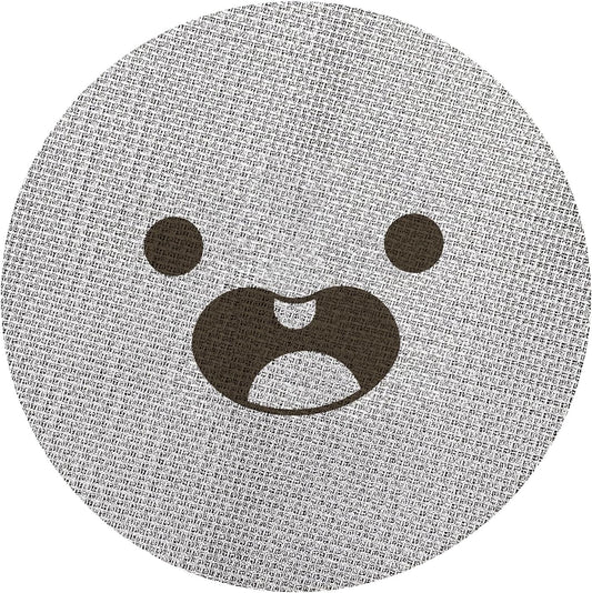 53.5mm Espresso Puck Screen, Lower Shower Screen, Metal Coffee Reusable Filter for 54mm Espresso Portafilter Basket, 1.7 Thickness(Happy)