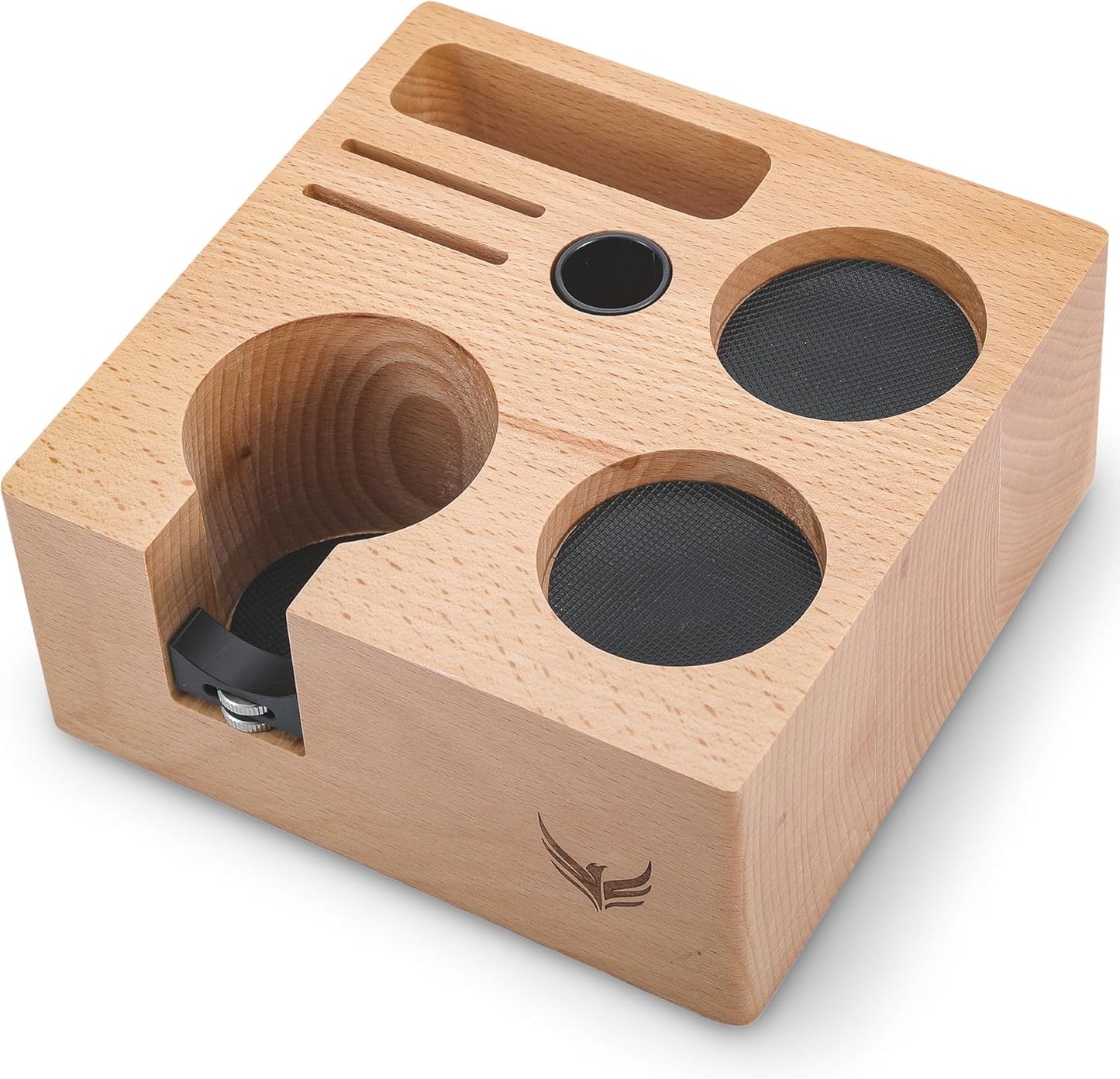 Espresso Tamping Station 54mm for Breville Accessories – Portafilter Holder with Tamper, Distributor, Dosing Funnel, WDT Tool & Puck Screen Slots