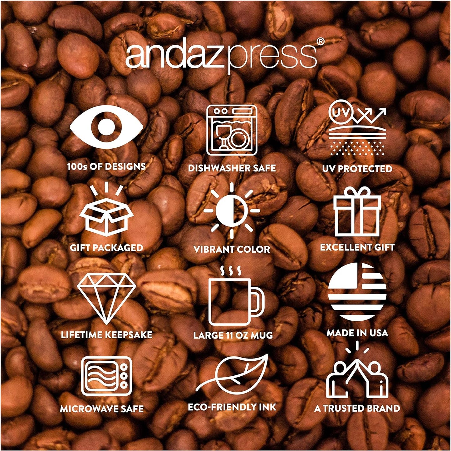 Andaz Press 11oz. Wedding Ceramic Coffee Tea Mug Gift, Fall Autumn Burgundy Orange Peach Flowers Roses Florals, Godmother of the Groom, 1-Pack, Includes Gift Box