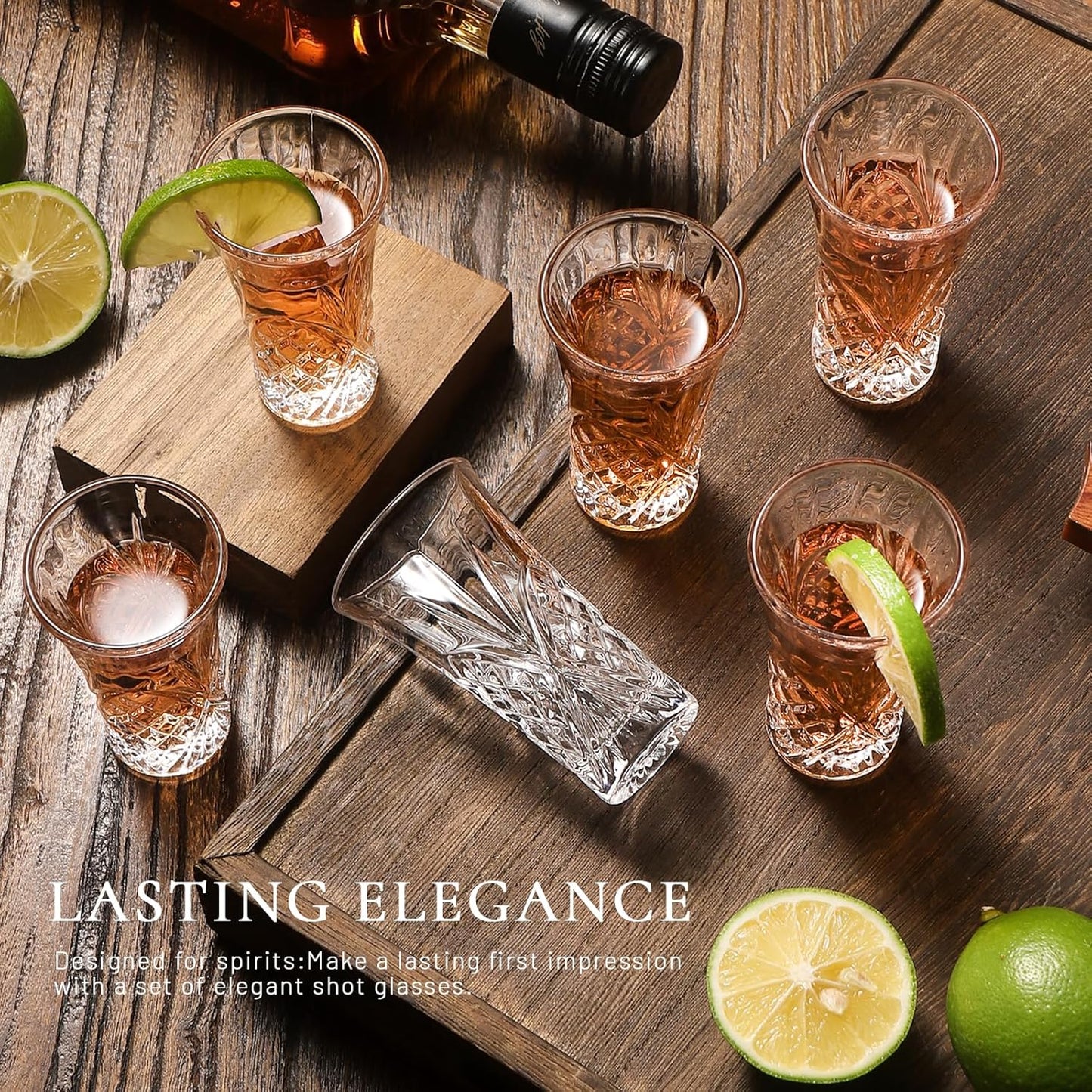 2 oz Shot Glasses Set,12-Pack Shot Glass with Heavy Base Crystal Shot Glasses Bulk Small Glass Cups for Liqueur Spirits Bar Party Favor Housewarming Gift