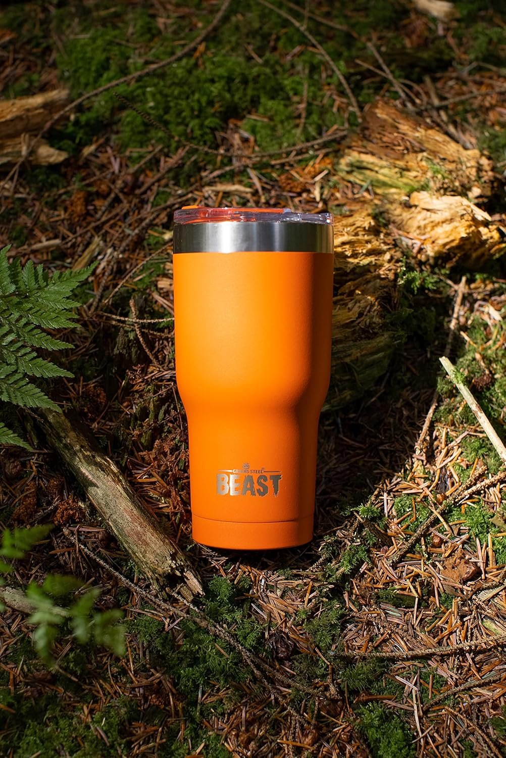 Beast 20 oz Tumbler Stainless Steel Vacuum Insulated Coffee Ice Cup Double Wall Travel Flask (Orange)