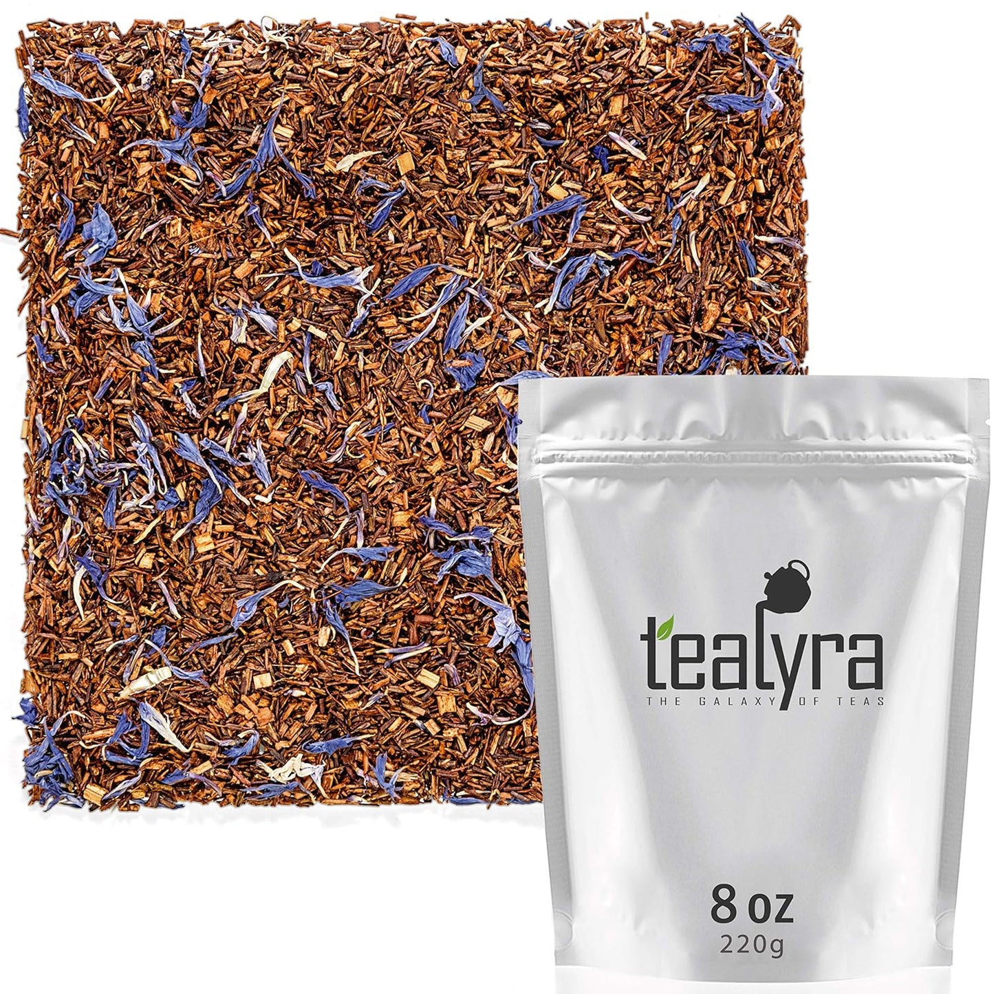 Tealyra - Rooibos Earl Grey - Caffeine-Free - Herbal Loose Leaf Tea - Red Bush Tea with Bergamot oil - Claming and Relaxing Blend - 220g (8-ounce)