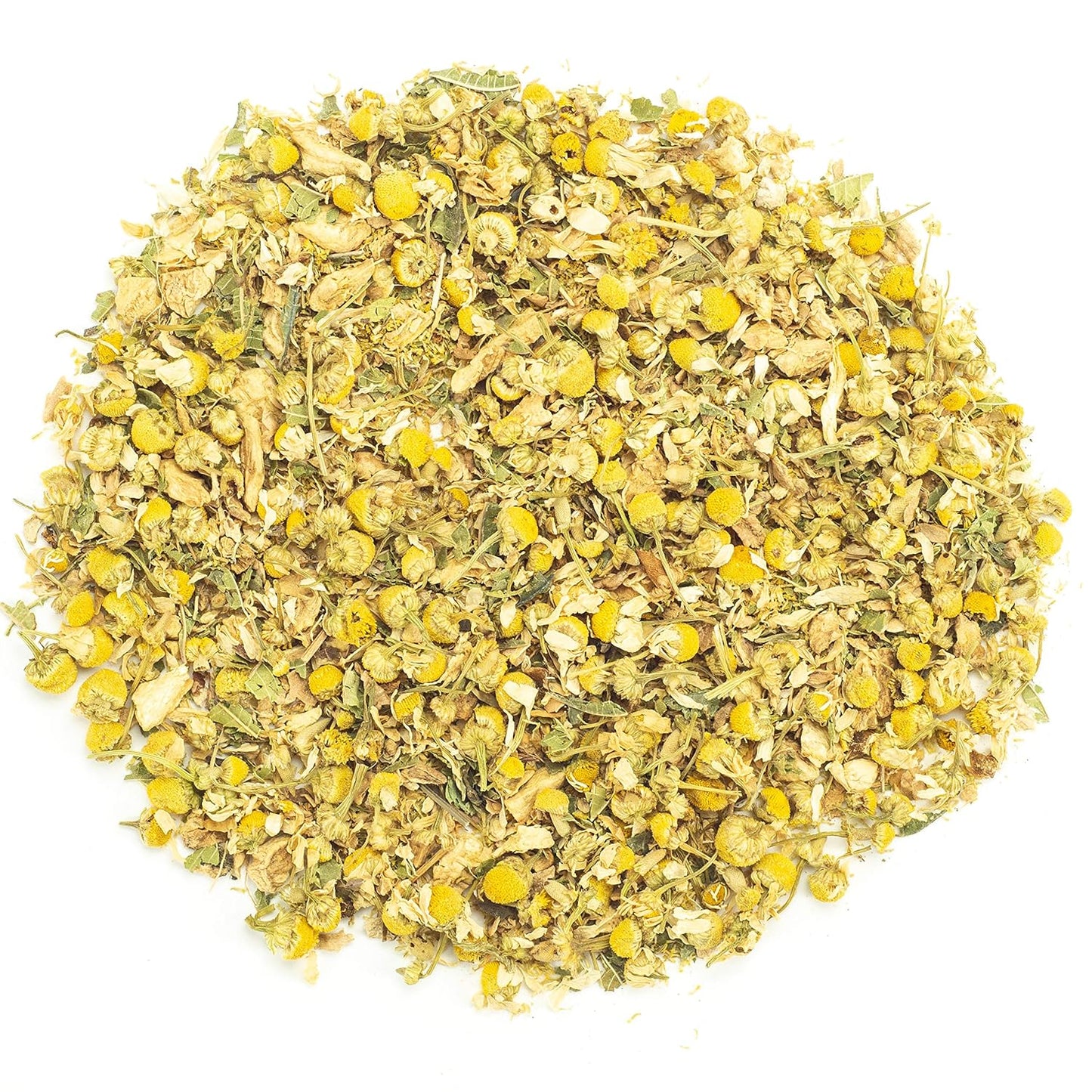 Organic German Chamomile & Ginger Herbal Tea | Loose Leaf Tea - 40 Servings | Calming and Digestive Caffeine Free Herbal Tea | By Pantenger